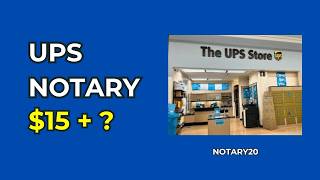 UPS Notary Cost (2026) | $15+ Per Signature What to Expect