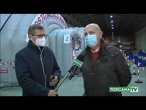 2021-02-11 PISTOIA - VACCINI COVID, PRIMO GIORNO ALL'EX BREDA