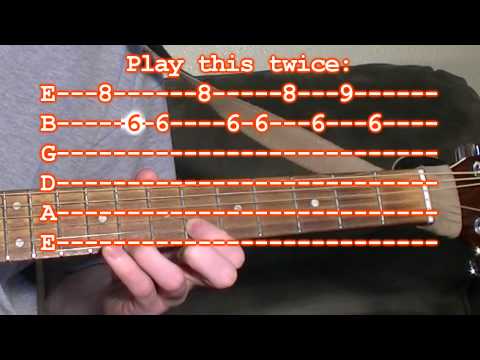 Halloween Theme Song - guitar tab lesson - Simple Version