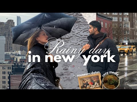 New York Vlog | A Cozy Rainy Day in the City.. 🗽🌧️