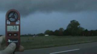 preview picture of video 'The Bow Echo near Amory, MS 4-2-09'