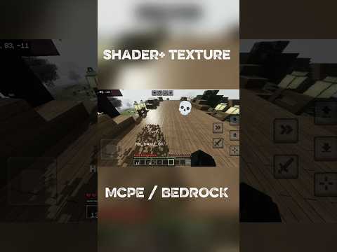 Shader + Texture pack for MCPE || #shaders #minecraft #mcpe #texturepack #viral #shorts #rtx