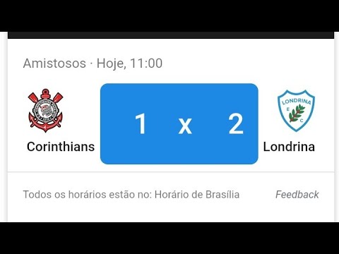 CORINTHIANS 1 X 2 LONDRINA AMISTOSO EM MARINGÁ-PR MELHORES MOMENTOS DO JOGO TUBARÃO