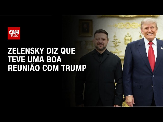 Zelensky diz que teve boa reunião com Trump na Casa Branca | BASTIDORES CNN
