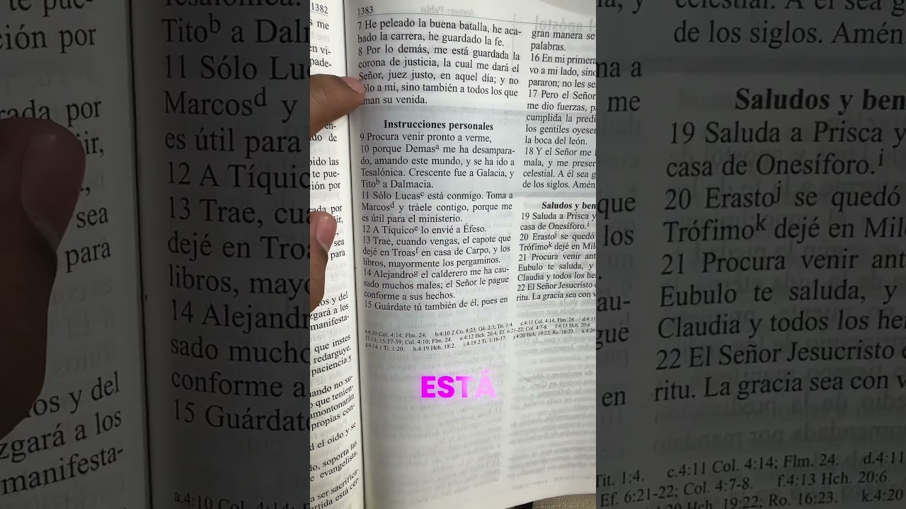 2 Timoteo 4: 7-8 #bible