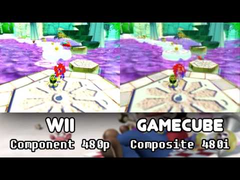 Wii Component 480p vs Gamecube Composite 480i