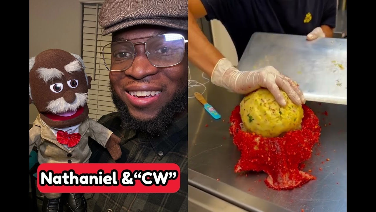 Nathaniel & CW Sees “Loaded Flaming Hot Chicken Skin” Being Made