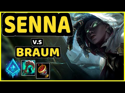 CORE JJ (SENNA) vs BRAUM - BOTTOM SUPPORT CHALLENGER GAMEPLAY - KR