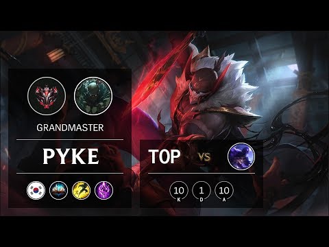 Pyke Top vs Ryze - KR Grandmaster Patch 9.11