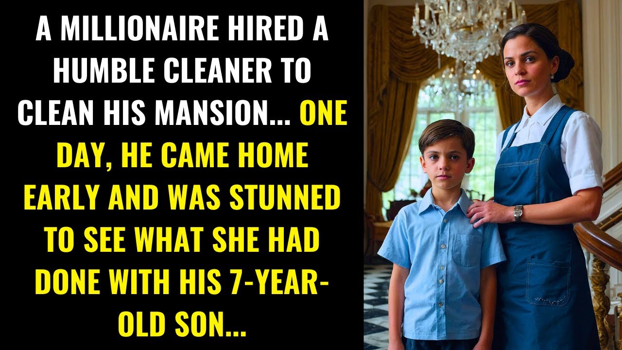 MILLIONAIRE FROZE WHEN HE DISCOVERED WHAT HIS CLEANER DID WITH HIS 7-YEAR-OLD SON...