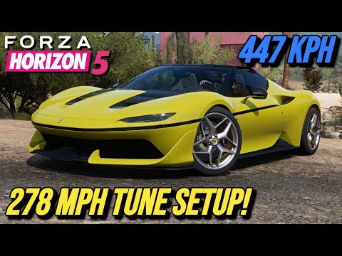 FORZA HORIZON 5 - 278 MPH Ferrari J50 Tune Setup