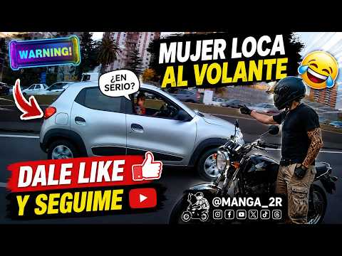 mujer loca al volante