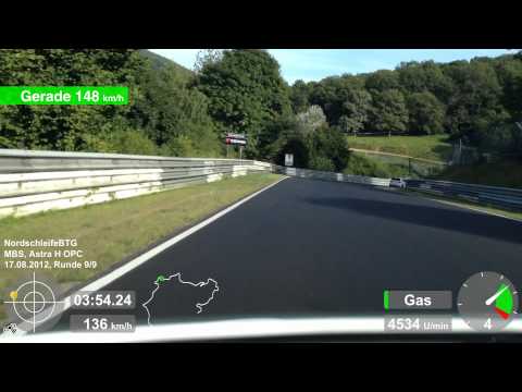 Nordschleife 17.08.12 Grüne Hölle Nürburgring Opel Astra OPC