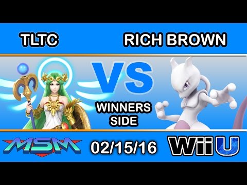 MSM 37 - SCB | TLTC (Palutena) Vs. RichBrown (Mewtwo) Winners Side - Smash Wii U