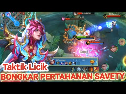 NATALIA MODE TARIK ULUR KETIKA LAWAN BERMAIN SANGAT SAVETY ‼️ MOBILE LEGENDS 