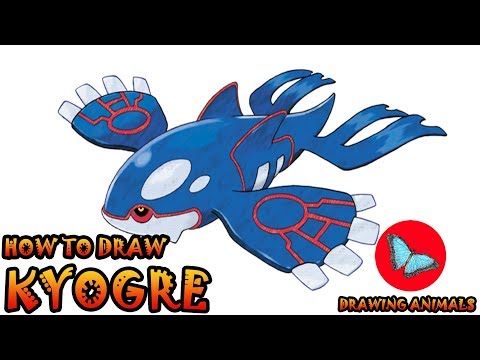 How To Draw Kyogre Pokemon | Drawing Animals - YouTube