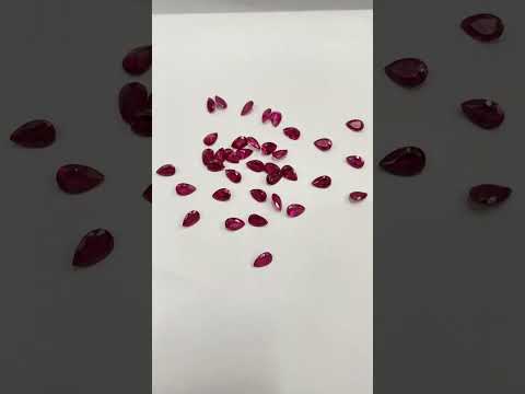Synthetic Red Ruby Gemstone