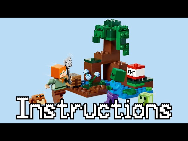 Vídeo relacionado con LEGO Minecraft The Swamp Adventure 21240, juguete de construcción con figuras de Alex y zombi en bioma, idea de regalo de cumpleaños para niños a partir de 8 años