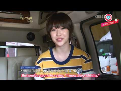 [HeartfxSubs] 121024 KARA Star Interview - Sulli Cut (ENG | HD)