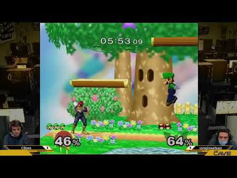 Cbass (Luigi) vs tonightwefeast (Cpt. Falcon) - Cave Melee Mondays 5/9/22
