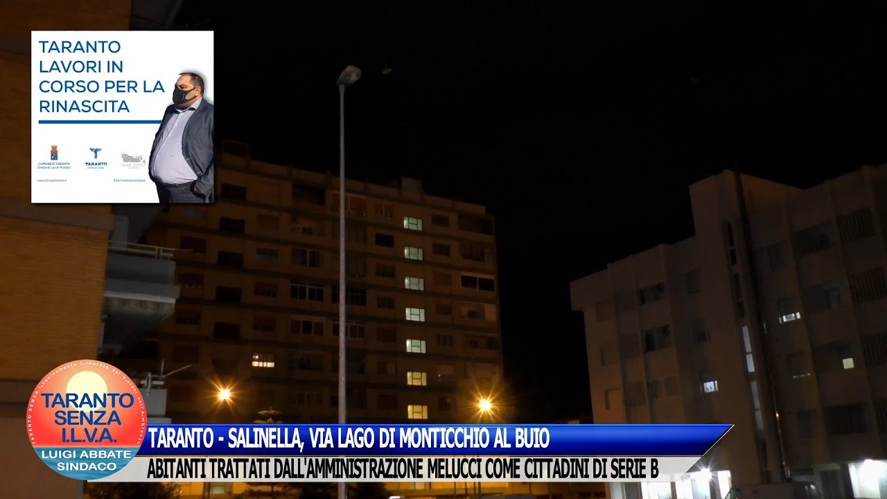TARANTO - SALINELLA, VIA LAGO DI MONTICCHIO AL BUIO