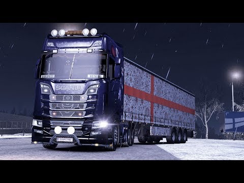 ETS2 1.33 International Gifts Delivery Scania S730  Helsinki - Luga