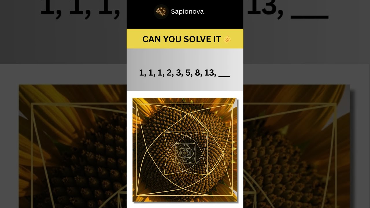 Can you complete the Series: 1, 1, 2, 3, 5, 8, 13, ?