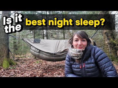 My FIRST TIME Hammock Camping - will I be warm enough in WINTER?