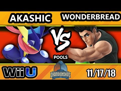 DHATL18 Smash 4 - Akashic (Greninja) Vs. Rectify | WonderBread (Little Mac) - Wii U Pool B - WSF