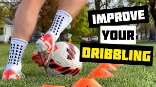 IMPROVE Your Dribbling | Cone Weave Drills for Soccer / Football