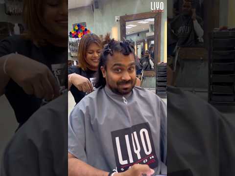 කොහොමද wife ගේ වැඩ 😍 #shorts #liyo #saloon #danushka #haircutting