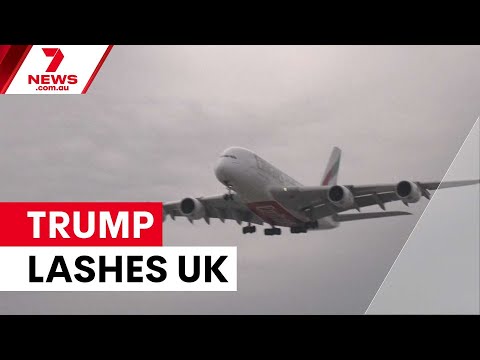 Trump attacks UK over Iran war support | 7NEWS