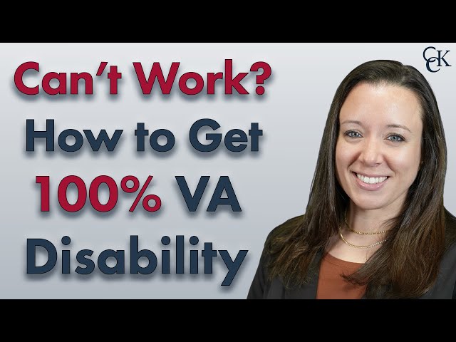 100% VA Disability For Veterans Not Able To Work: TDIU VA Benefits
