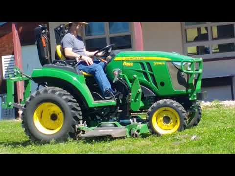 Helping cut grass at MBA Academy with my JD 2038R