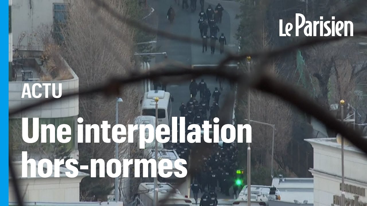 Des enquêteurs équipés d'échelles : la folle arrestation du président sud-coréen