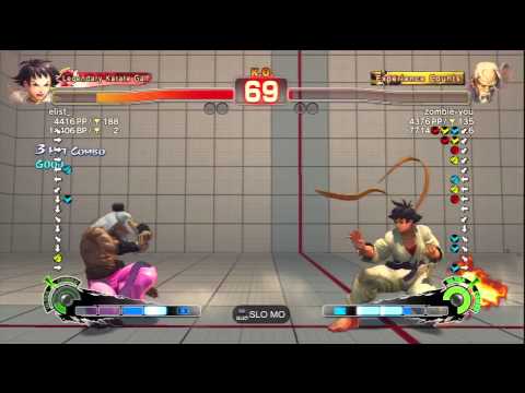 elist_ (Makoto) Vs zombie-you (Gen) SSF4 AE Ranked Matches - PSN