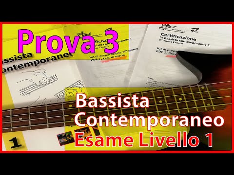 Prova d'esame n.3 Forme delle QUADRIADI - Certificazione Bassista Contemporaneo 1° livello