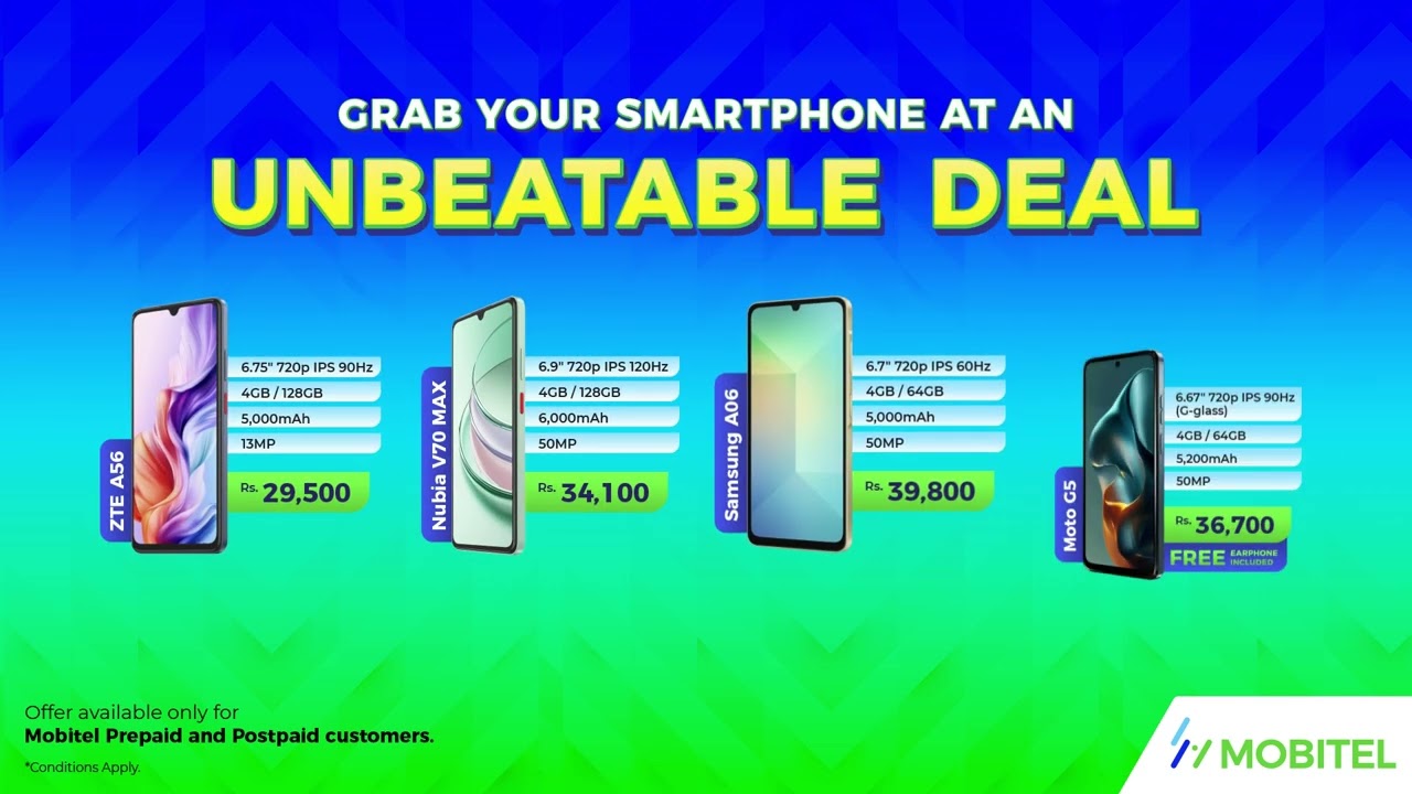 Unbeatable Smartphone Offers from MOBITEL!