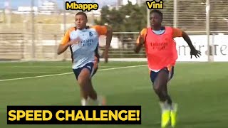 Mbappé challenges Vinícius Jr in a SPRINT RACE during training ahead Celta Vigo | Football News