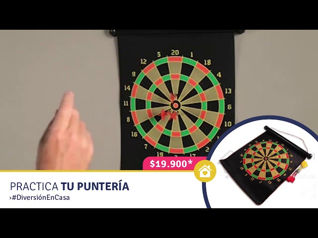 Vídeo relacionado con Ruthless Tablero de batalla | Juego de diana familiar de doble cara | Magnético | Incluye 4 juegos de dardos magnéticos.