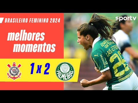 CORINTHIANS 1 X 2 PALMEIRAS | MELHORES MOMENTOS | BRASILEIRÃO FEMININO | ge.globo