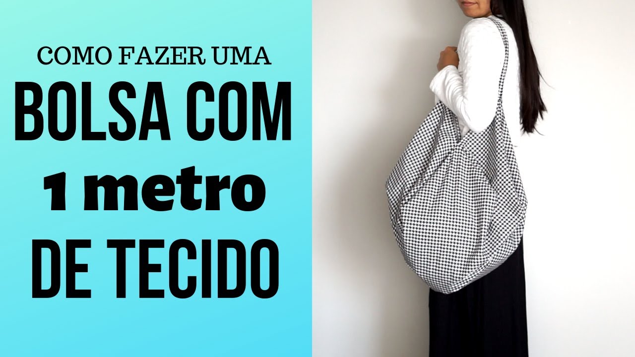 COMO FAZER UMA BOLSA ORIGAMI - não precisa de molde! Bolsa com 1 metro de tecido! Para iniciantes