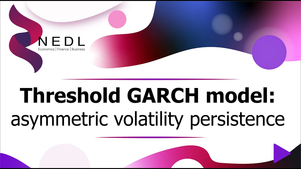Threshold GARCH (TGARCH) model: asymmetric volatility persistence (Excel)