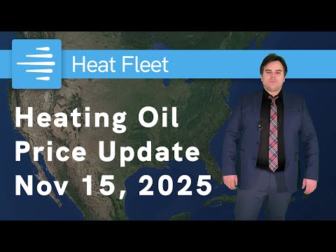 Weekly Heating Oil Price Trend November 10 - November 17, 2025 Graph of U.S. heating oil prices from November 10 - November 17, 2025, with a fuel truck. Prices fluctuate slightly around $3.27.