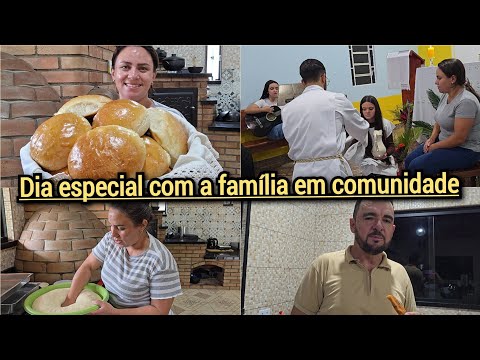 PÃES CASEIROS/CELEBRAÇÃO DE LAVA PÉS NAT CANTOU/TILAPIA FRITA COM SUCO DE MARACUJÁ DA HORTA