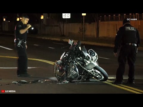LAPD HELP CALL Motor Officer Down