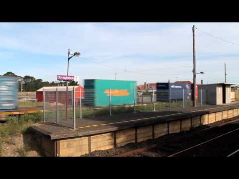 Triple NR's (Southern Spirit ) Container train at Donnybrook 11/3/2012