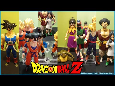 Dragon Ball Z Bandai 1990s Son Family: Goku, Chi-Chi, Gohan, Goten, Videl, Hercule & Bardock