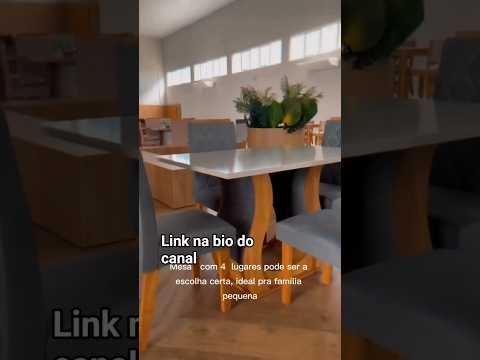 Mesa de jantar los Angeles  4 lugares  #mesa #jantar. LINK NA BIO DO CANAL