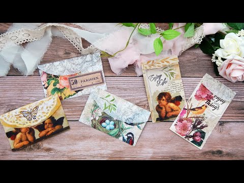 Part of a video titled How To Make COFFEE FILTER ENVELOPES for Junk ... - YouTube